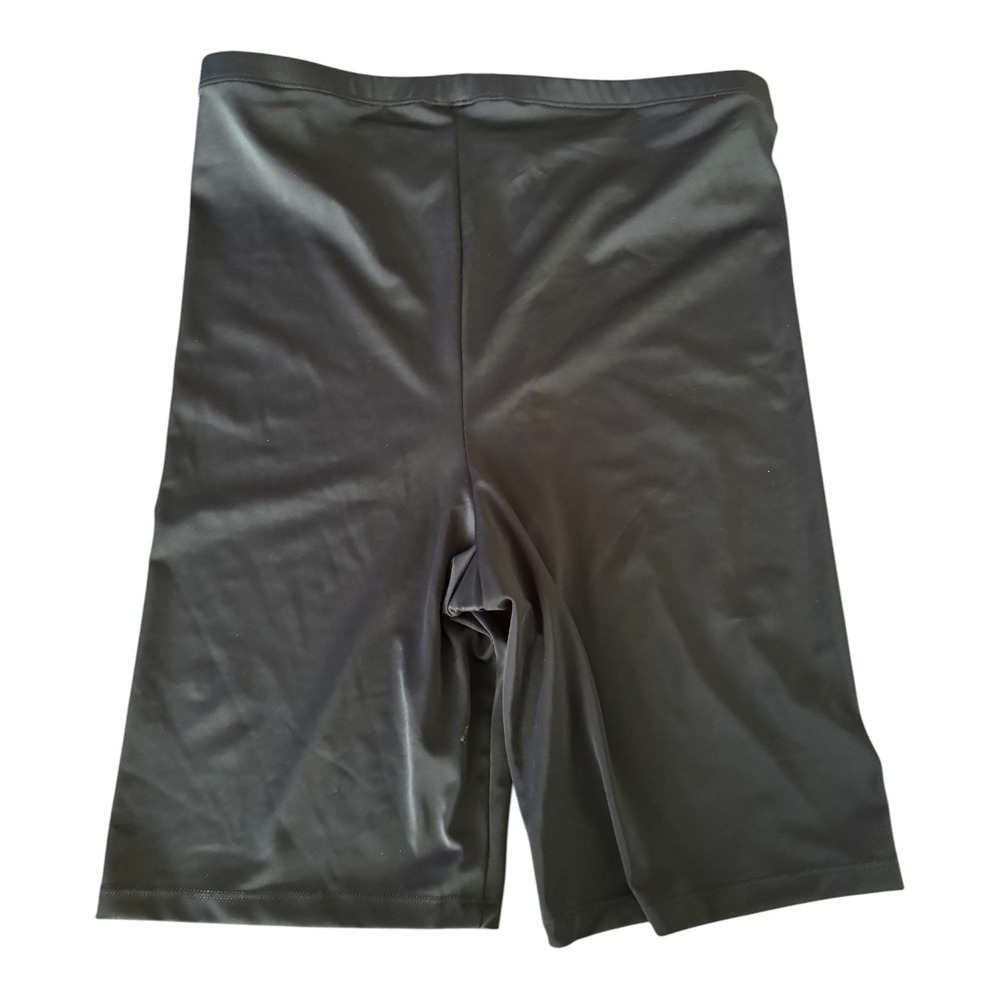 Swimsuits For All Womens Black Swim Shorts High Waisted Bike Style Size 18 NWT